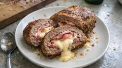 Polpettone ripieno con prosciutto e fontina: cuore filante e fette perfette