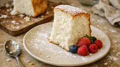 Angel cake senza glutine alta e sofficissima: solo albumi e farina di riso