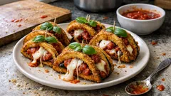 Tacos di melanzane al forno: croccanti fuori e filanti dentro