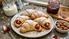 Cornetti allo yogurt senza burro né uova: morbidi, leggeri e pronti in poco tempo