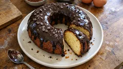 Ciambellone al cioccolato con glassa fondente: soffice e sempre ben riuscito