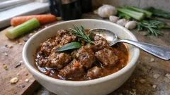 Agnello in umido con vino bianco ed erbe: tenero e con sughetto ricco