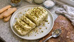 Semifreddo al pistacchio senza gelatiera: cremoso e pronto in freezer