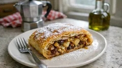 Strudel di mele con pasta sfoglia: croccante fuori, morbido e profumato dentro