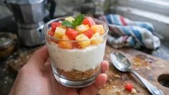 Mousse alla ricotta con frutta fresca: il dolce in bicchiere senza cottura