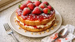 Sponge cake alle fragole con crema al mascarpone: alta, soffice e facile da farcire