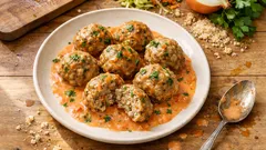 Polpette carne e verdure in padella: morbide, con sughetto cremoso al pomodoro