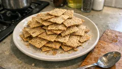 Crackers senza glutine fatti in casa: sottili, croccanti e pronti in 15 minuti