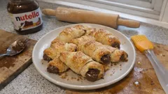 Cornetti di pasta sfoglia con Nutella: pronti in 30 minuti, come al bar