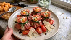 Fagottini di prosciutto crudo e melone: antipasto fresco pronto in 10 minuti
