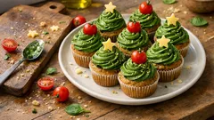 Muffin salati “alberello” di Natale: soffici, scenografici e pronti in poco tempo