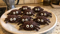 Ragnetti di Halloween senza forno: tartufini al cioccolato facili e scenografici