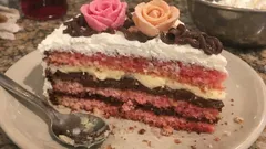 Torta di compleanno per la nonna: pan di Spagna alto e doppia crema (anche al cacao)