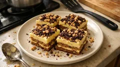 Crema della nonna senza forno: biscotti, crema al limone e cioccolato in pochi passaggi