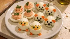 Uova farcite di Pasqua: mousse al salmone e crema ai capperi, facili e scenografiche