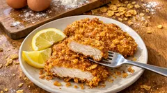 Cotolette di pollo ai cornflakes: croccanti fuori, morbide dentro e facili da fare