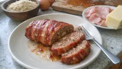 Polpettone al forno con mortadella e pancetta: morbido e facile da affettare