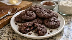 Cookies al cioccolato con gocce fondenti: la ricetta semplice per farli intensi e morbidi