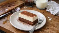 Semifreddo ai due cioccolati: cremoso e bicolore, senza gelatiera