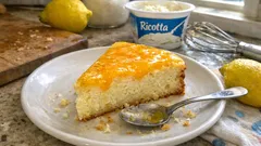 Torta cremosa al limone con ricotta e crema agli agrumi: fresca e senza farina