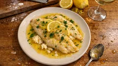 Platessa al limone in padella: pronta in 15 minuti con un sughetto profumato
