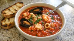 Cacciucco toscano passo passo: zuppa di pesce ricca, senza stress ai fornelli