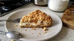 Sbriciolata ricotta e amaretti: croccante fuori, cremosa dentro (si fa in una ciotola)