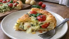 Torta salata con zucchine e pomodorini: il trucco per una sfoglia davvero croccante