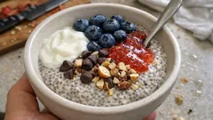 Chia pudding per colazione: si prepara la sera e al mattino è già cremoso