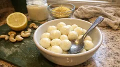 Mozzarelline vegetali fatte in casa: cremose, senza lattosio e pronte da servire