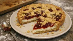 Crostata ricotta e marmellata senza uova: frolla all’olio e yogurt, super friabile