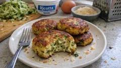 Hamburger di zucchine al forno: leggeri, dorati e compatti (con ricotta e pangrattato)