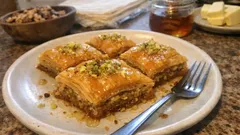 Baklava fatto in casa: strati croccanti di fillo, frutta secca e sciroppo al miele