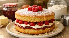 Victoria sponge cake ai lamponi: soffice, elegante e perfetta per l’ora del tè