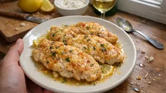Petto di pollo al limone in padella: il trucco della farina per una salsa vellutata