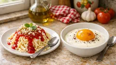 Gelati anni ’80: come fare gli spaghetti gelato e l’uovo al tegamino in pochi minuti