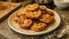 Ventagli di pasta sfoglia: croccanti e caramellati in 15 minuti