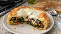 Pizza rustica con pasta sfoglia: la torta salata svuotafrigo pronta in mezz’ora